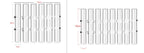 Adjustable Flower Vase | Hinged Interconnected Glass Tubes | Clear Borosilicate Glass