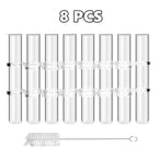 Adjustable Flower Vase | Hinged Interconnected Glass Tubes | Clear Borosilicate Glass