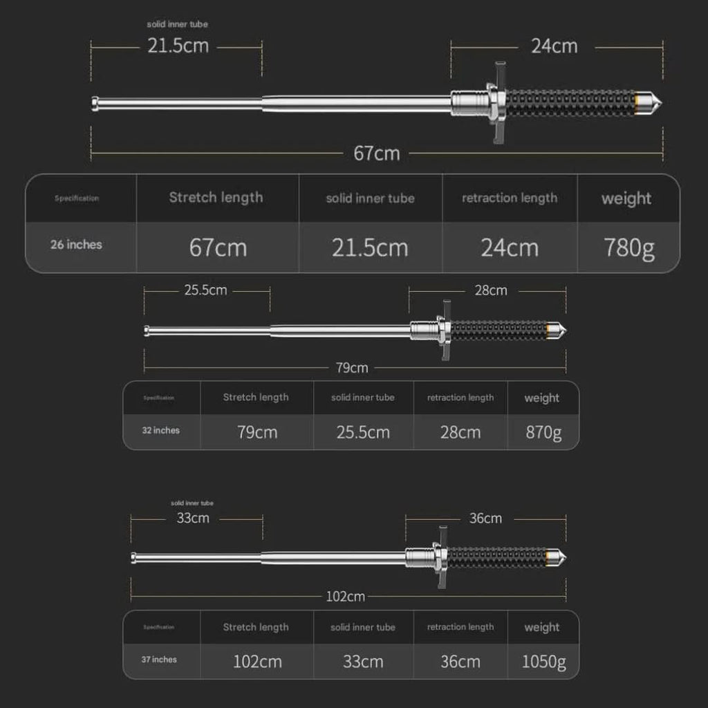 Adjustable Trekking Pole | Telescopic Design | Non-Slip Grip & Stable Base