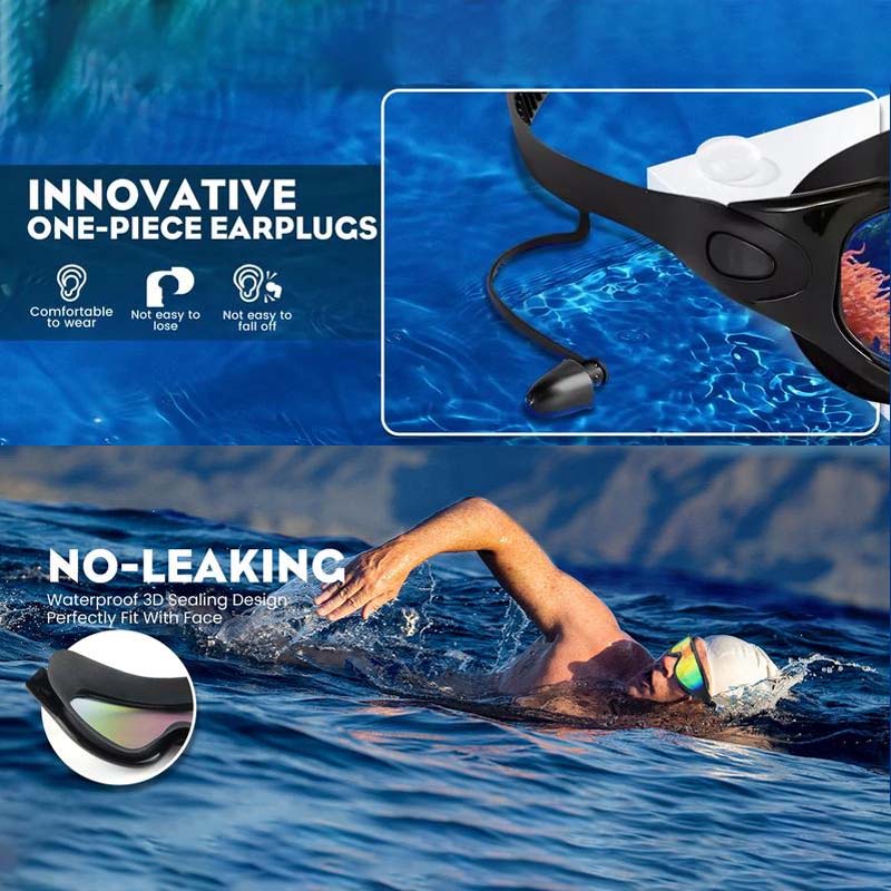 Adult Unisex Swimming Goggles | Wide-View Anti-Fog Lenses | Soft Silicone Seal & Adjustable Strap