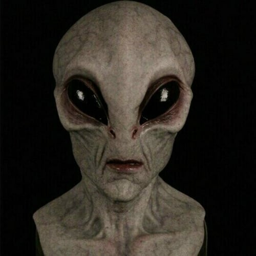 Alien Mask | Hyper-Realistic Hand-Painted Design | Latex & Silicone | Halloween & Cosplay
