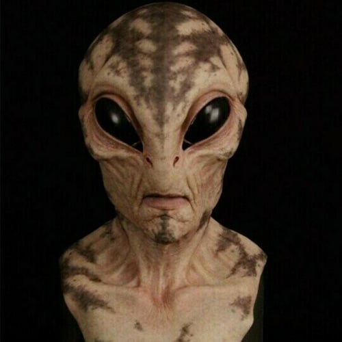 Alien Mask | Hyper-Realistic Hand-Painted Design | Latex & Silicone | Halloween & Cosplay