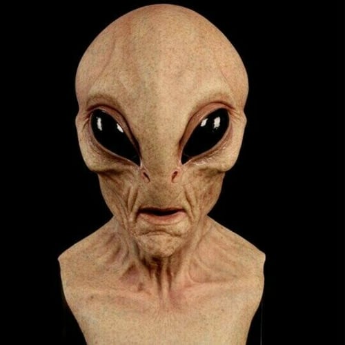 Alien Mask | Hyper-Realistic Hand-Painted Design | Latex & Silicone | Halloween & Cosplay