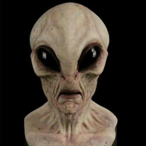 Alien Mask | Hyper-Realistic Hand-Painted Design | Latex & Silicone | Halloween & Cosplay