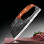 All-Purpose Kitchen Knife | Precision-Forged Stainless Steel Blade | Wood Handle, 24 cm