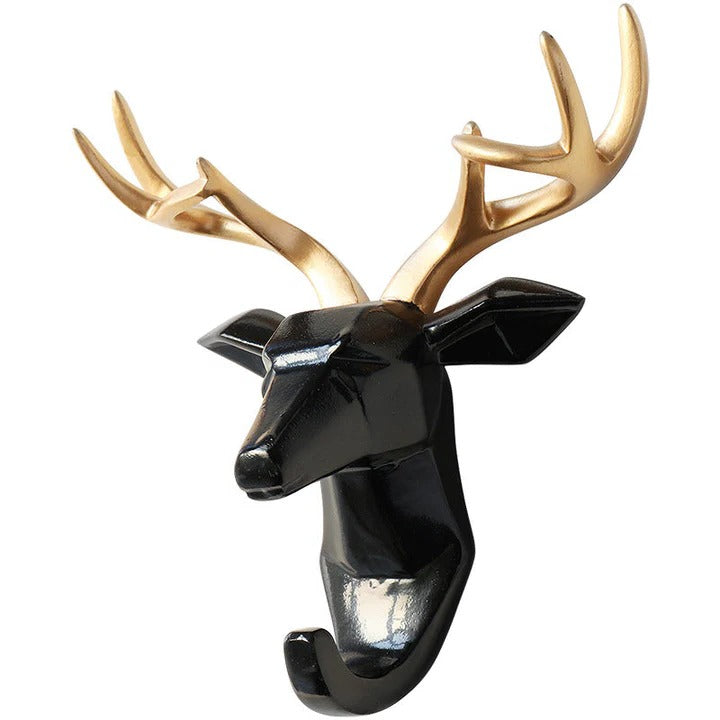 Animal Head Wall Hook | Hand-Painted Resin | Pre-Drilled Mount | Entryway Storage