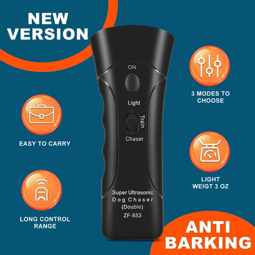 Anti-Barking Device for Dogs | Ultrasonic Sound | Handheld Portable | Safe & Vet-Recommended