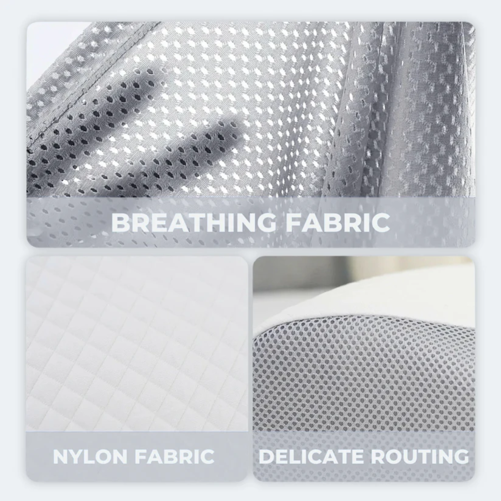 Anti-Snore Pillow | Ergonomic Contour Memory Foam | Breathable Removable Cooling Cover