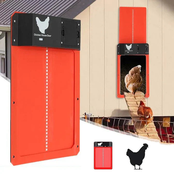 Automatic Chicken Coop Door | Light-Sensor Open/Close | Weatherproof & Battery-Powered