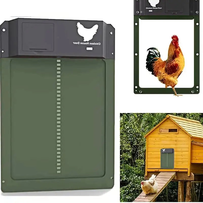 Automatic Chicken Coop Door | Light-Sensor Open/Close | Weatherproof & Battery-Powered