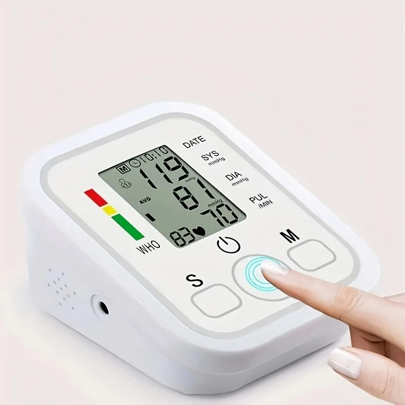 Automatic Digital Blood Pressure Monitor | Large LCD & Color Indicator | Dual User Profiles