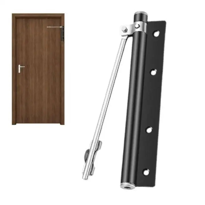 Automatic Door Closer | Silent Self-Closing Hinge | Adjustable Closing Force | Stainless Steel