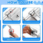 Automatic Door Closer | Silent Self-Closing Hinge | Adjustable Closing Force | Stainless Steel