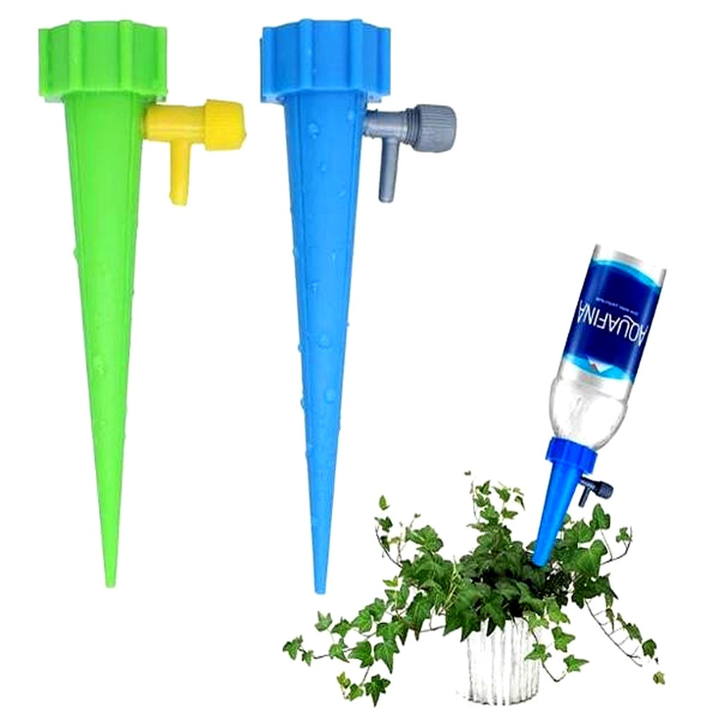 Automatic Plant Watering Spikes | Adjustable Flow Regulator | Bottle-Compatible 12-Pack