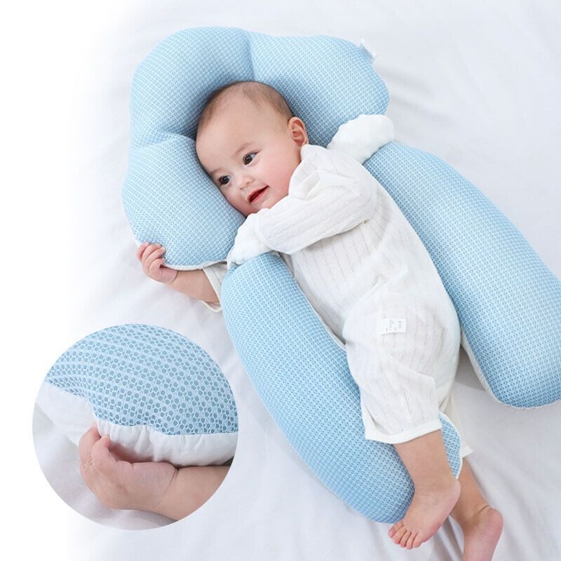 Baby Sleep Cushion | Ergonomic Womb-Like Design | Cotton Cover & Memory Foam | 0-12 Months