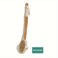Back Scrubber for Shower | Natural Boar Bristles | Long Wooden Handle | Gentle Exfoliation