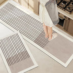 Bath & Kitchen Mat | Moisture-Absorbing Non-Slip | Velvet Surface & Silicone Backing
