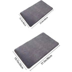 Bath Mat | Ultra-Absorbent Nordic Design | Soft Suede Velvet & Anti-Slip Cushioned Backing
