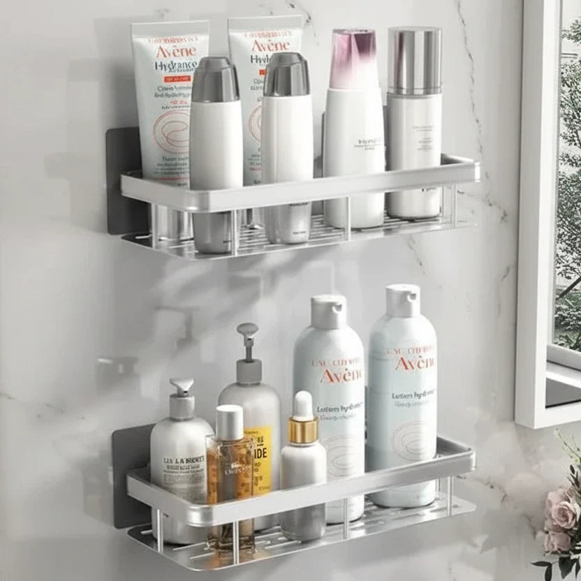 Bathroom Shelf | Drill-Free Self-Adhesive Mount | 5 kg Capacity | Space-Saving