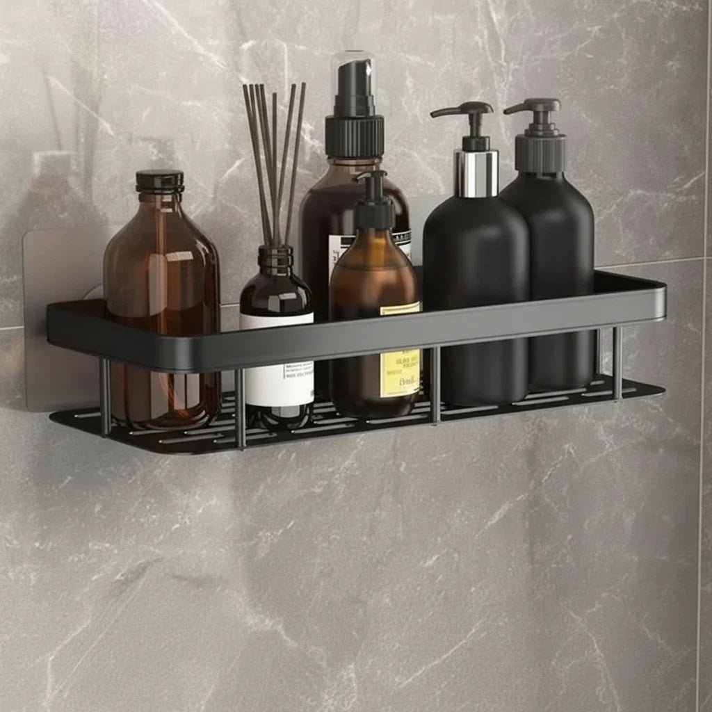 Bathroom Shelf | Drill-Free Self-Adhesive Mount | 5 kg Capacity | Space-Saving