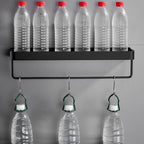 Bathroom Shelf | Matte Black Finish | Stainless Steel & Rust-Resistant | Space-Saving