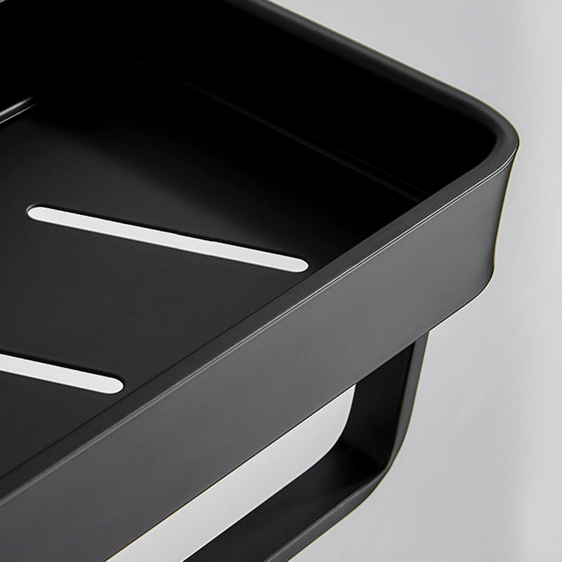 Bathroom Shelf | Matte Black Finish | Stainless Steel & Rust-Resistant | Space-Saving