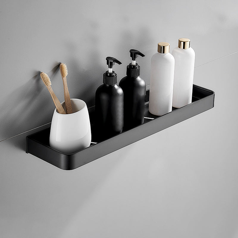 Bathroom Shelf | Matte Black Finish | Stainless Steel & Rust-Resistant | Space-Saving