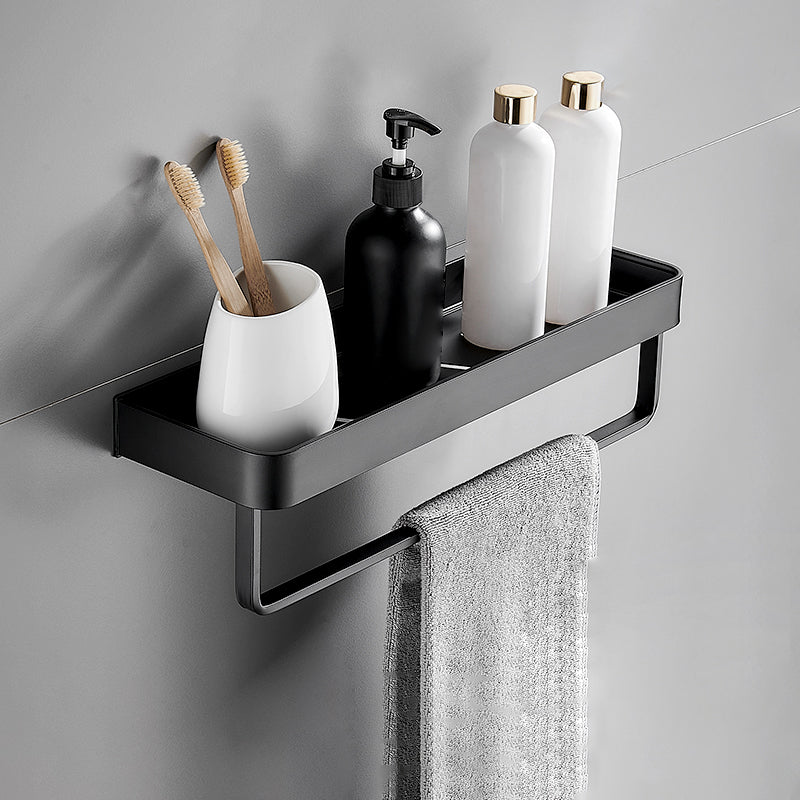 Bathroom Shelf | Matte Black Finish | Stainless Steel & Rust-Resistant | Space-Saving