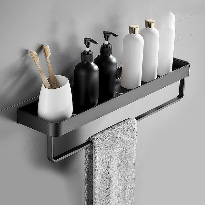 Bathroom Shelf | Matte Black Finish | Stainless Steel & Rust-Resistant | Space-Saving