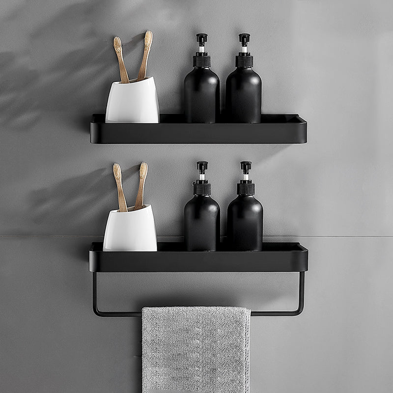 Bathroom Shelf | Matte Black Finish | Stainless Steel & Rust-Resistant | Space-Saving
