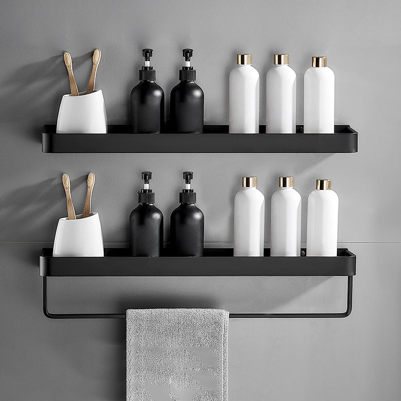 Bathroom Shelf | Matte Black Finish | Stainless Steel & Rust-Resistant | Space-Saving