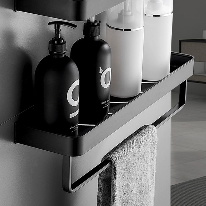 Bathroom Shelf | Matte Black Finish | Stainless Steel & Rust-Resistant | Space-Saving