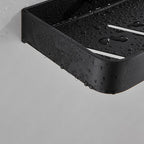 Bathroom Shelf | Matte Black Finish | Stainless Steel & Rust-Resistant | Space-Saving