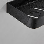 Bathroom Shelf | Matte Black Wall-Mounted | Rust-Resistant Metal | Space-Saving