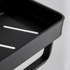 Bathroom Shelf | Matte Black Wall-Mounted | Rust-Resistant Metal | Space-Saving