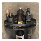 Bathroom Shelves | Metal Suction Cup Mount | Durable Metal | Tool-Free Install