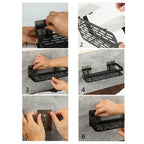 Bathroom Shelves | Metal Suction Cup Mount | Durable Metal | Tool-Free Install