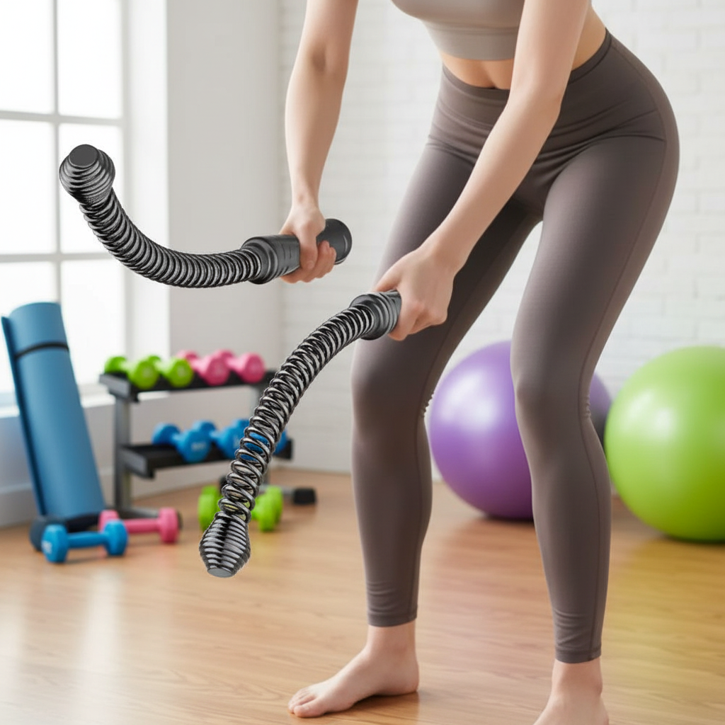 Battle Rope for Home & Gym | Cordless Compact Trainer | Steel Construction | 43 cm Portable