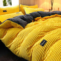 Bedding Set | Thickened Corduroy Velvet | Polyester 3-Piece Set | Cozy Warmth