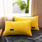 Bedding Set | Thickened Corduroy Velvet | Polyester 3-Piece Set | Cozy Warmth