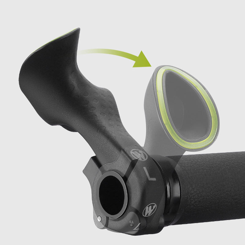 Bicycle Grips | Ergonomic O-Shape Vibration-Reducing Design | Carbon Fiber & Nylon
