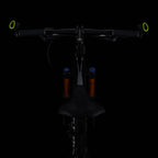 Bicycle Handlebar Grips | Ergonomic O-Shape | Carbon Fiber & Nylon | Fluorescent Visibility