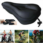 Bicycle Seat Cushion | Breathable Extra Comfort | Shock-Absorbent Silicone & Anti-Slip