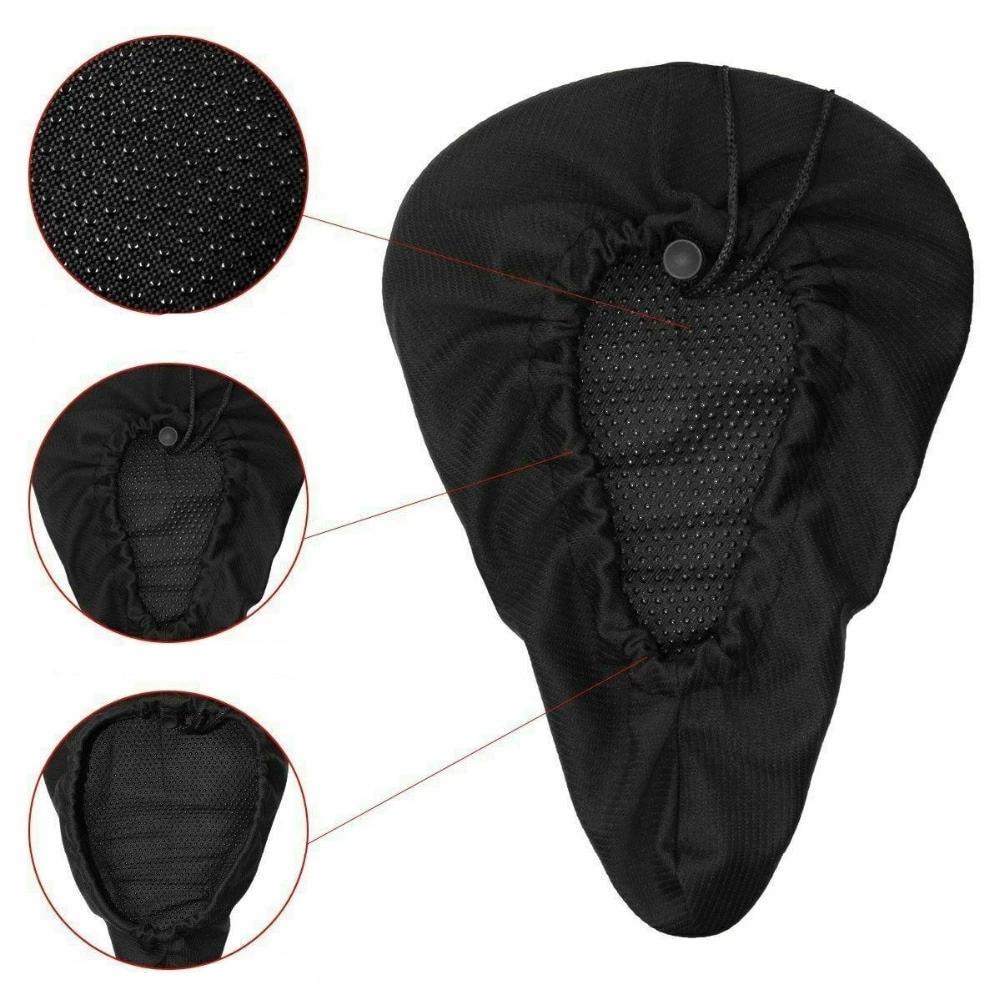 Bicycle Seat Cushion | Breathable Extra Comfort | Shock-Absorbent Silicone & Anti-Slip