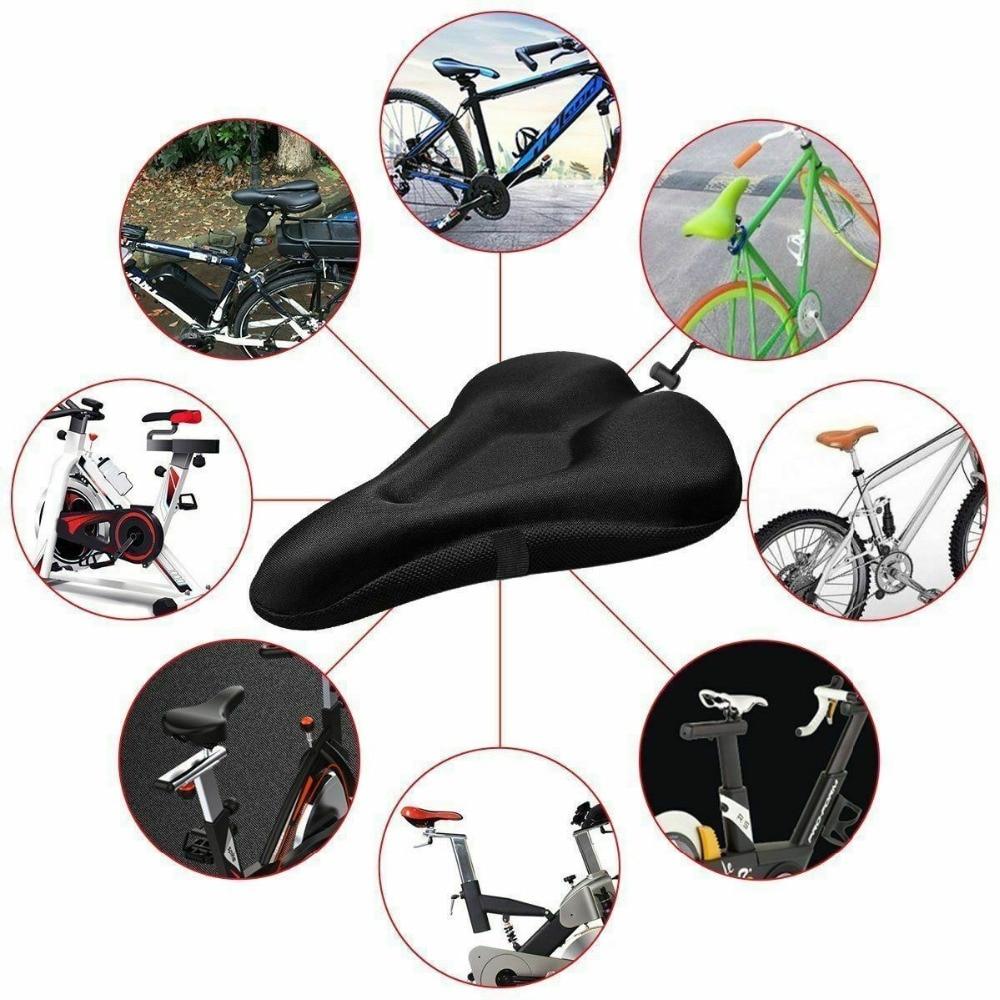 Bicycle Seat Cushion | Breathable Extra Comfort | Shock-Absorbent Silicone & Anti-Slip