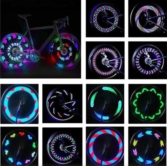 Bicycle Spoke Light | Speed-Activated Color-Changing Patterns | 32 LEDs & Increased Visibility