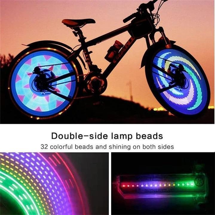 Bicycle Spoke Light | Speed-Activated Color-Changing Patterns | 32 LEDs & Increased Visibility
