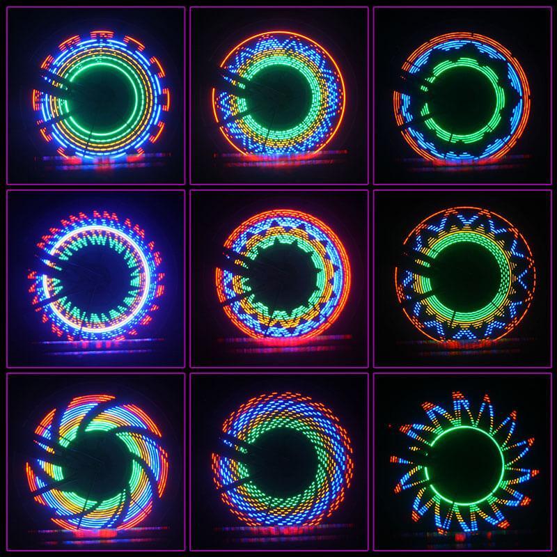 Bicycle Spoke Light | Speed-Activated Color-Changing Patterns | 32 LEDs & Increased Visibility
