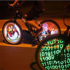 Bike Spoke LED Wheel Light | 32 Patterns RGB Display | Clip-On Battery Powered | High Visibility