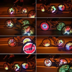 Bike Spoke LED Wheel Light | 32 Patterns RGB Display | Clip-On Battery Powered | High Visibility
